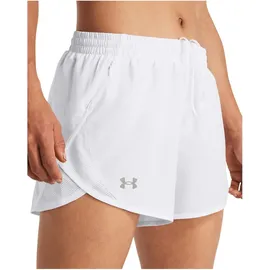 Under Armour Fly-By Shorts Damen 100 white/white/reflective XS