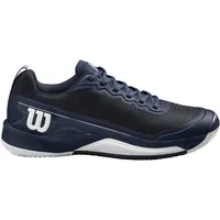Wilson Rush Pro 4.5 Clay Tennis Shoe, Navy Blazer/Navy Blazer/White, 43 1/3