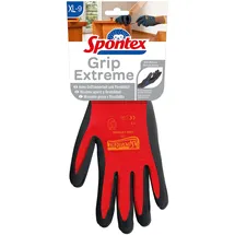 Spontex Grip Extreme Arbeitshandschuhe mit Nitrilbeschäumung, nach EN 388, leicht, flexibel, Farbe nicht frei wählbar, Größe XL, 1 Paar