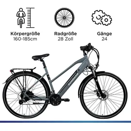 Zündapp Z810 2021 28 Zoll RH 50 cm Damen grau