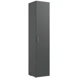 Xora Mehrzweckschrank, Graphit, Holzwerkstoff, 1 Fächer, 30x185x54 cm, BQ - Bündnis für Qualität, Made in Germany, DIN EN ISO 9001, stehend, Waschküche, Mehrzweckschränke