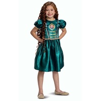 Disney Offizielles Standard Prinzessin Merida Kostüm Mädchen, Merida Kostüm Kinder, Brave Kostum, Prinzessin Kleid fur Karneval, Faschingskostum Geburstag XS