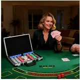 sportnow Pokerkoffer Pokerset, Poker Komplett Set mit 400 Chips, 11,5 Gramm, 2 Kartendecks, 5 Würfeln, Innenfächer, Dealer-Scheibe, Spielmatte, Aluminiumkoffer