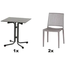 Siena Garden Lane Set 3-tlg. Taupe