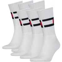 TOMMY HILFIGER Herren Socken, 6er Pack - Men's Sock Flag, ECOM Weiß 35-38