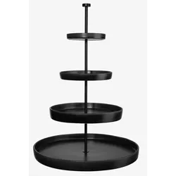 4-Stufige edle Etagere black iron