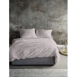 IRISETTE Feinbiber Melange uni Rosa 155 x 220 cm + 80 x 80 cm