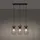 Sollux Lighting Gotto 3-flg. 15W 160 cm schwarz