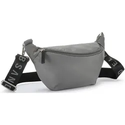 Bauchtasche ELBSAND "Umhängetasche", Damen, Gr. B/H/T: 26cm x 12cm x 7cm, grau, Textil, unifarben, clean, Taschen, Crossbody Bag, Gürteltasche, Brusttasche, Hüfttasche VEGAN