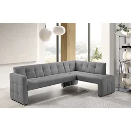 exxpo - sofa fashion Essbank EXXPO - SOFA FASHION "Barista, bequem und elegant, hohe Bodenfreiheit", grau, B:245cm H:83cm T:159cm, Sitzbänke, Essbank, Eckbank Barista bequem und elegant, hochwertige Detailverarbeitung