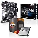 Memory PC Aufrüst-Kit Bundle Ryzen 7 5800X 8X 3.8 GHz Prozessor, A520M-A II Mainboard (Komplett fertig zusammengebaut inkl. Bios Update und Funktionskontrolle)