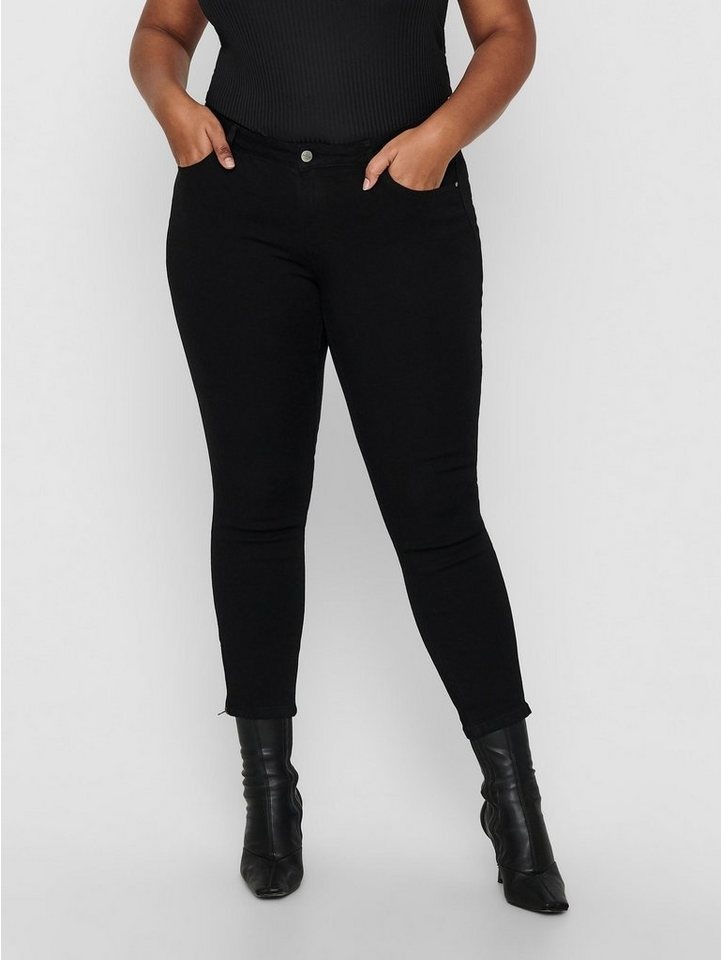 ONLY CARMAKOMA Skinny-fit-Jeans Skinny Jeans Dehnbare Denim Hose Plus Size CARKARLA 6035 in Schwarz schwarz XL (42)
