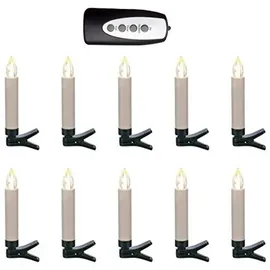 Hi Baumkerzen LED 10 Stk. Kabellos Warmweiß