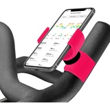 Renimove Handyhalterung Heimtrainer Fahrrad Kompatibel mit Smartphones bis zu 7,5" Sichere und stabile Befestigung 360°-Drehung für optimale Sicht (Rosa)