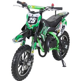 Actionbikes Motors Kinder-Crossbike Gepard, Benzin-Kindermotorrad, 2-Takt-Motor, 49 ccm, ab 5 Jahren, Tuning-Kupplung (Grün)
