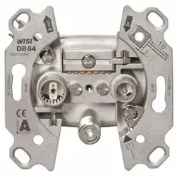 WISI DB64 3-Loch Unicable-Durchgangsdose 11334 DB 64  - 10 Stück