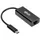 Eaton Power Quality Tripp Lite USB C zu Gigabit Ethernet Adapter USB Typ C zu Gbe 10/100/1000 - Netzwerkadapter - USB-C 3.1 - Gigabit Ethernet - schwarz