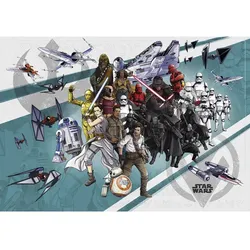 KOMAR Vliestapete »Cartoon Collage Wide«, bunt, glatt
