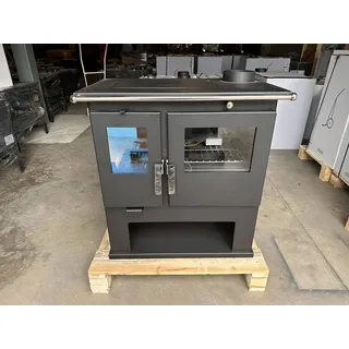 Verso CS 7,7 kW Holzherd | Kaminofen mit Ofen, Kochplatte & Fach für Holz
