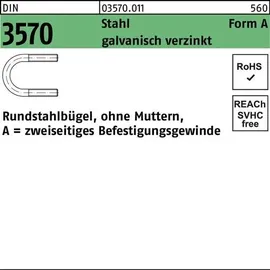 F. REYHER Nchfg. GmbH & Co. KG DIN 3570 Rundstahlbügel Stahl A 30 / NW 20 M 10 galvanisch verzinkt gal Zn S