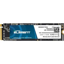 Mushkin Element NVMe SSD 1TB, M.2 2280 / M-Key / PCIe 3.0 x4 (MKNSSDEV1TB-D8)
