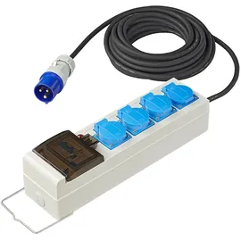 PRO PLUS ProPlus 373585DE Zelt Faltwagen Steckdose 20 Meter 3x2,5mm2 MCCB und FI-Schalter + 2 x USB