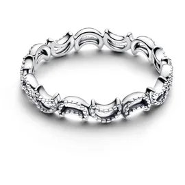 Pandora Damenring Halbmond Silber, 58/18,5