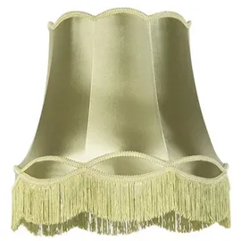 QAZQA Retro Seide Seidenlampenschirm grün 45/30/44 - Granny