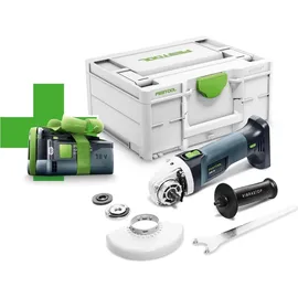 Festool AGC 18-125 EB-Basic inkl. 1 x 5,2 Ah + Systainer SYS 3 M 187 577031
