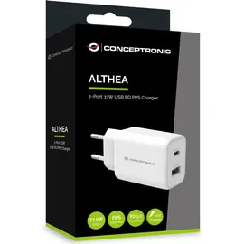 Conceptronic ALTHEA11W 2-Port 33W USB PD-PPS-Ladegerät QC 3.0