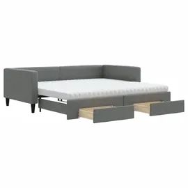 vidaXL Tagesbett 100 x 200 cm Dunkelgrau