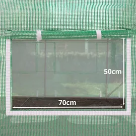 TOOLPORT Foliengewächshaus Gewächshaus 2x3m stabil - (8933)