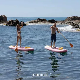 huiike Stand Up Paddling Board 305 x 84 x 15 cm rosa|grün