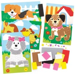 Mosaik Bastelset Hund  (pro Set 4) Bastelsets