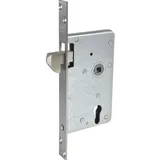 ASSA ABLOY Assa Abloy, - Schiebetürschloss mit Hakenriegel, PZW, DM 65, VK 9 mm, eckig, Edelstahl