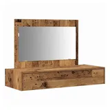vidaXL Schminktisch mit Speicher Braun 100 x 40 x 70 cm Holzwerkstoff