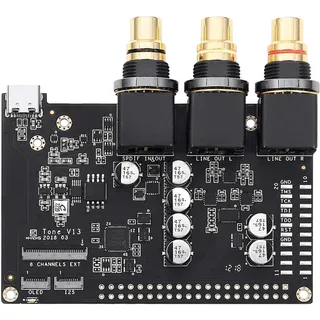 Khadas Tone Board USB Hi-Fi Externe Soundkarte, Audiophiles DIY, XMOS+ESS ES9038Q2M 32bit DAC-Verstärker mit hoher Auflösung (generische Edition)