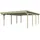 SKANHOLZ Doppelcarport Emsland 6,13 x 8,46 m schiefergrau inkl. Pfostenanker