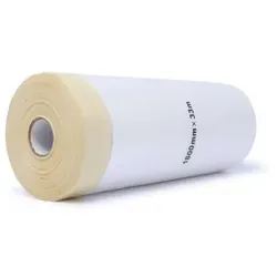 Maler-Abdeckfolie mit Kreppklebeband, 33 m x 1800 mm, gelblich