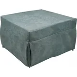 Puof In Ein Einzelbett Umwandelbar, Made In Italy, Klappbett, Pouf Mit Abnehmbarem, Platzsparendem Stoff Für Das Wohnzimmer, 78x78 / 195h45 Cm, Hellblau - Talamo Italia