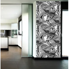Queence Vinyltapete Nep 90x300 cm 0,9 kg grau 34193