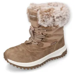 Winterboots, Snowboots, Schnürstiefel mit praktischer Zugkordel, Gr. 38, beige-braun, , 49959327-38