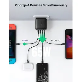 UGREEN CD224 USB-A / 3xUSB-C 65W GaN Ladegerät