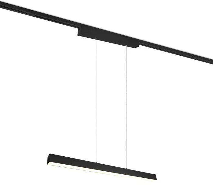 Trio LED-Pendelleuchte Paros Alu, Eisen, Stahl & Metall Schwarz