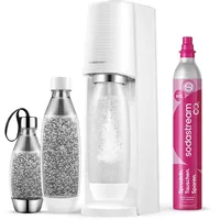 Sodastream  Terra white + 2 PET-Flasche 1 l + PET-Flasche 0,5 l + Zylinder 