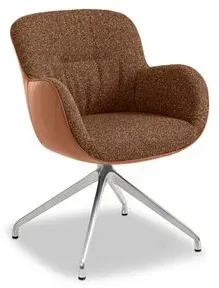 Segmüller Werkstätten Stuhlsessel Tilda03 Braun Cognac