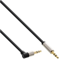 InLine Slim Audio Kabel Klinke 3,5mm ST/ST, gewinkelt, Stereo,