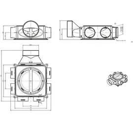 WOLF-Garten Wolf Luftverteiler Mini 6-75 Anschluss ISO Rohr DN 125