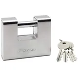Master Lock 690EURD aus gehärtetem Stahl mit Schlüssel, Grau, 10,4 x 9 cm