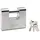 Master Lock 690EURD aus gehärtetem Stahl mit Schlüssel, Grau, 10,4 x 9 cm